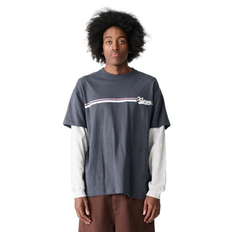 X-Large Home Run Double Layer Tee Steel