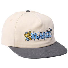 X-Large Mad Bear Snapback Cap Chalk