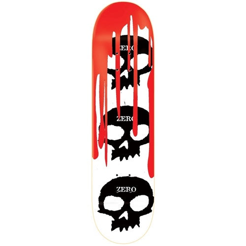 Zero 3 Skull R7 Deck White / Red / Black 8.125