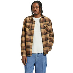 Brixton Bowery Flannel Shirt Tigers Eye / Pinecone