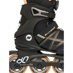 K2 Alexis 80 Boa Womens Inline Skates Black / Peach