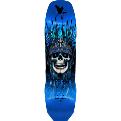 Powell Peralta Pro Andy Anderson Heron 7-Ply Maple Skateboard Deck Blue Foil - 8.45 x 31.8