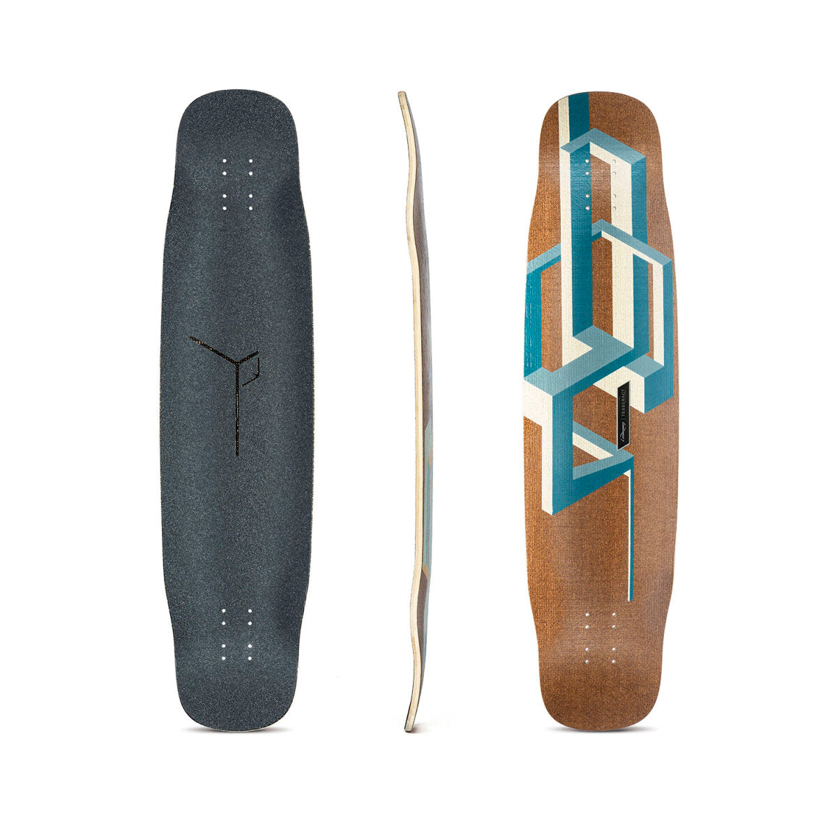Loaded Bassalt Tesseract Dark Blue Deck 39" x 9.5"