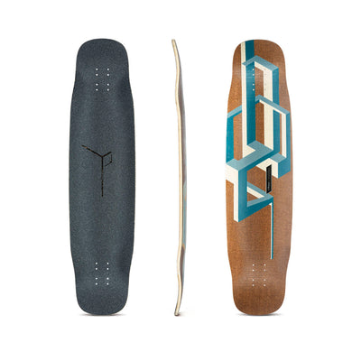 Loaded Bassalt Tesseract Dark Blue Deck 39" x 9.5"