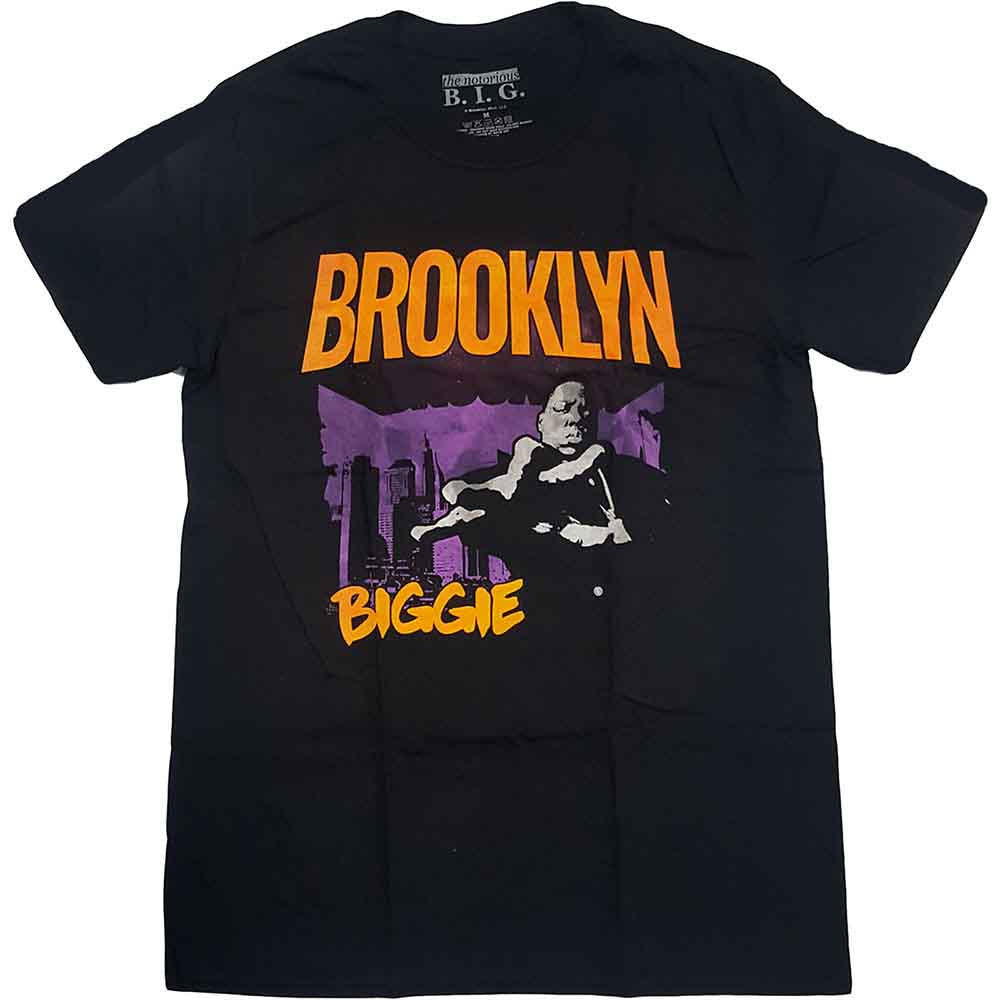 Biggie Smalls Unisex T-Shirt: "Brooklyn Orange" Black