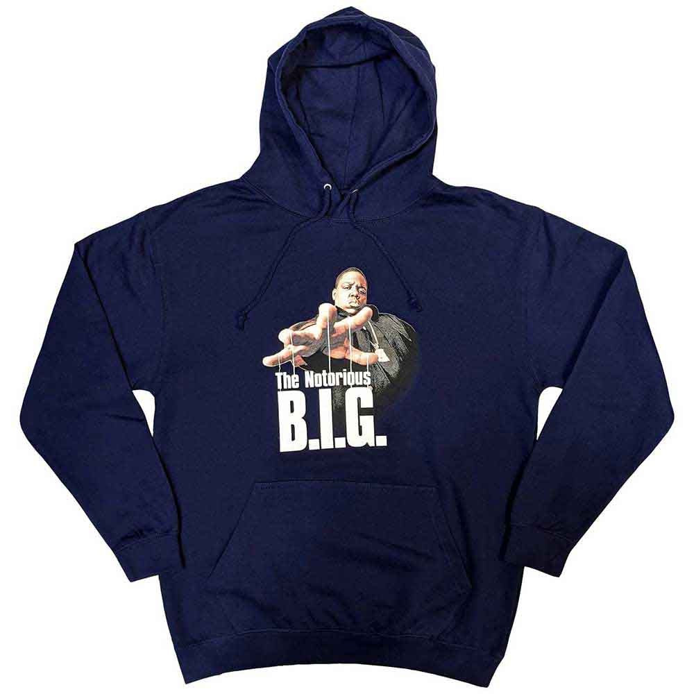 Biggie Smalls Unisex Pullover Hoodie: Reachstrings Navy