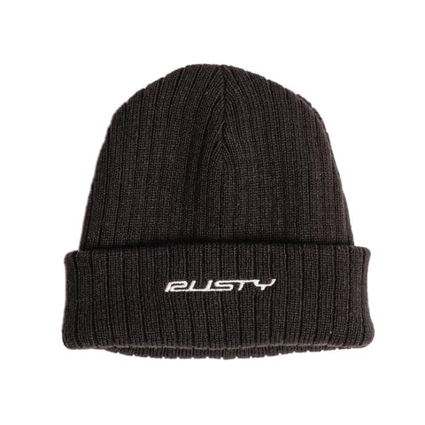 Rusty Bones Reversible Beanie Black