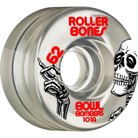 Rollerbones Bowl Bombers Wheels 62mm 101A 8pk Red