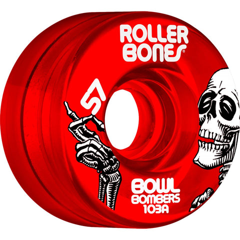 Rollerbones Bowl Bombers Wheels 57mm 103A 8pk Red