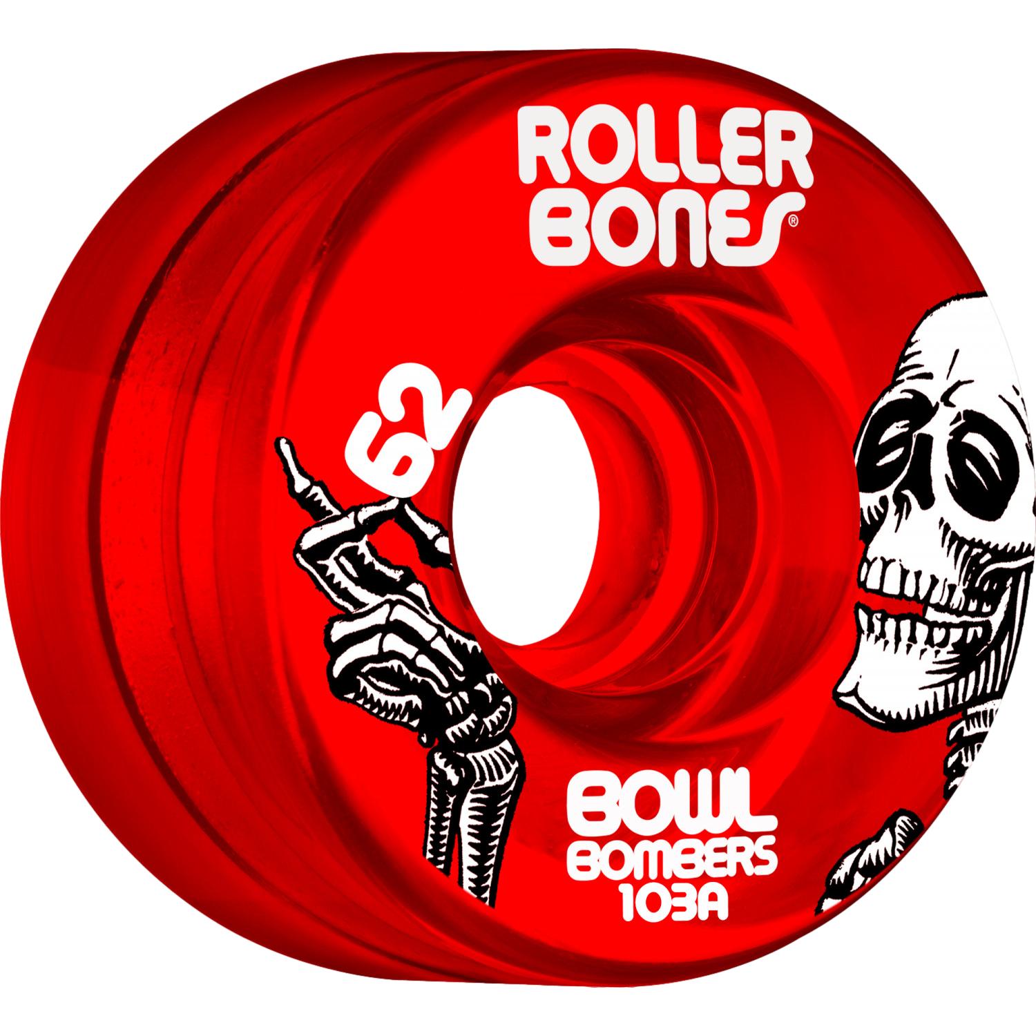 Rollerbones Bowl Bombers Wheels 62mm 103A 8pk Red
