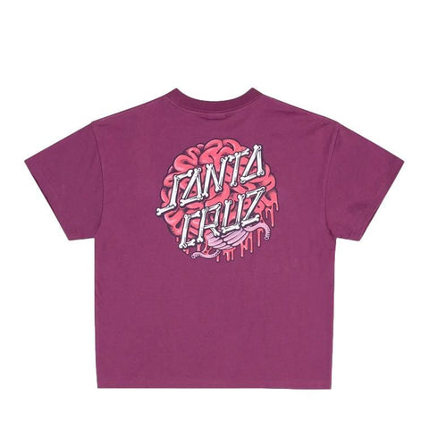Santa Cruz Brain Dot Youth T-Shirt Maroon