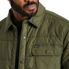 Brixton Cass Button Up Jacket Military Olive
