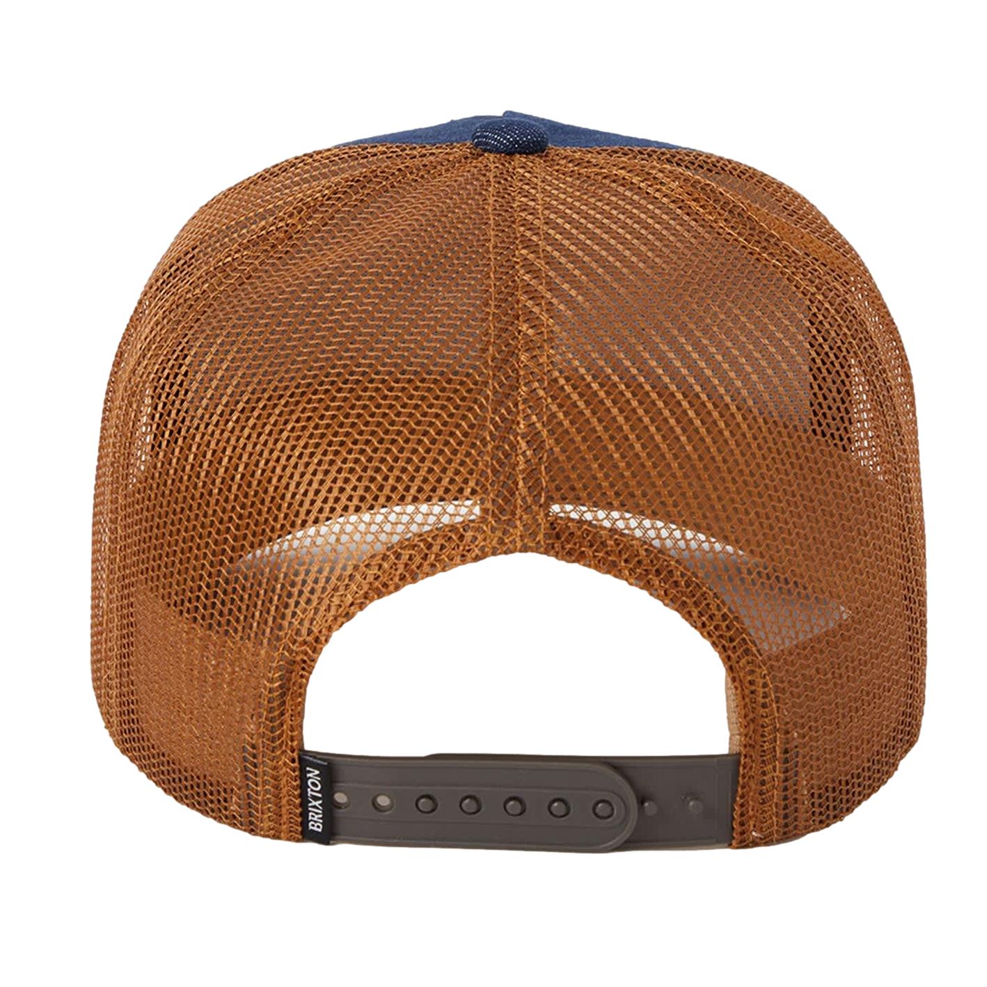 Brixton Reeves Trucker Hat Denim/Caramel