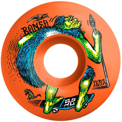 Bones OG 100s Neonderthal V4 Wide 52mm Orange