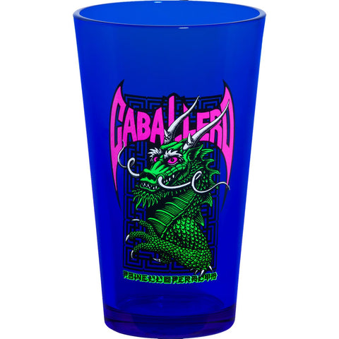 Powell Peralta Pint Glass Skateboard Caballero Blacklight