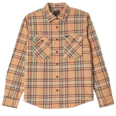 Brixton Bowery Flannel Shirt Khaki / Multi