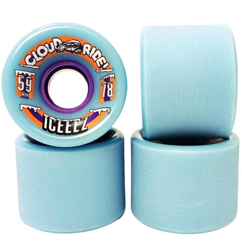 Cloud Ride Iceeez Light Skateboard Wheels Blue 59mm / 78A