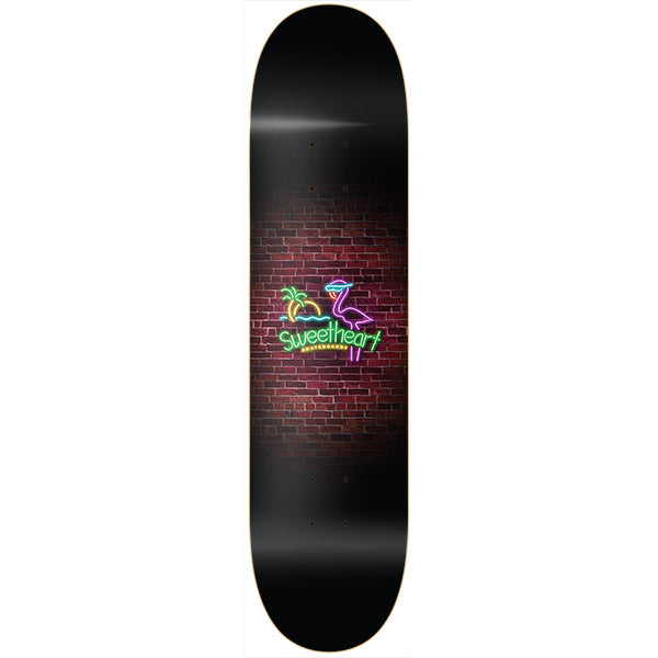 Sweetheart Neon Flamingo Skateboard Deck