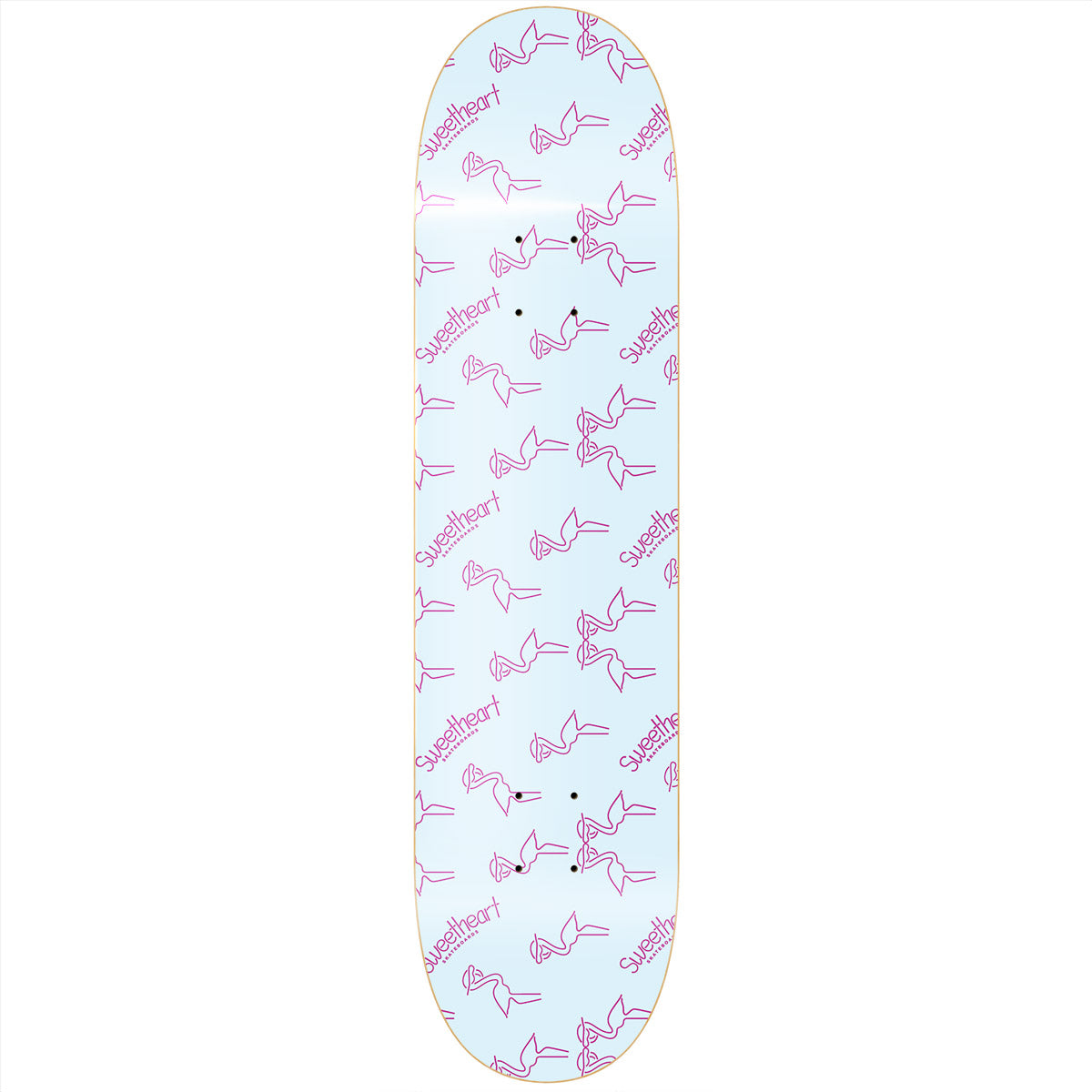 Sweetheart Wallpaper Mint/Pink Skateboard Deck