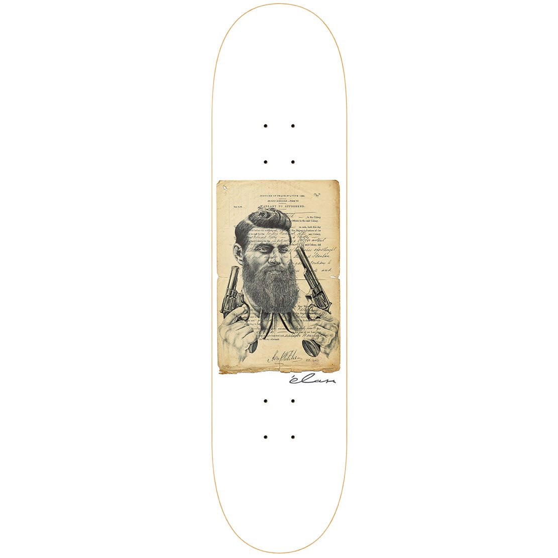 élan Ned Kelly Skateboard Deck