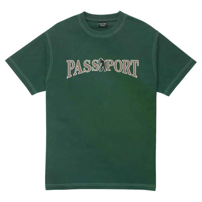 Pass-port Official Contrast T-Shirt Washed Forest Green