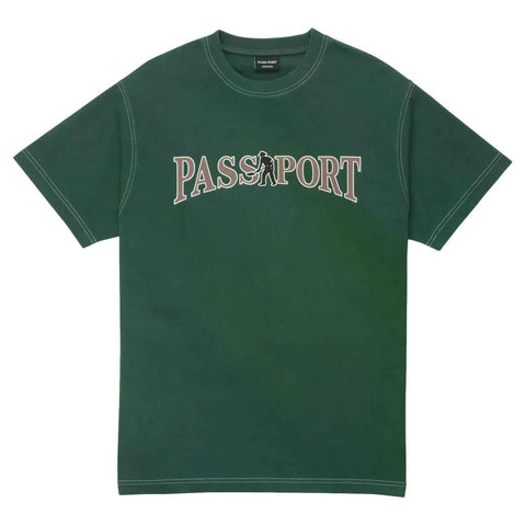 Pass-port Official Contrast T-Shirt Washed Forest Green