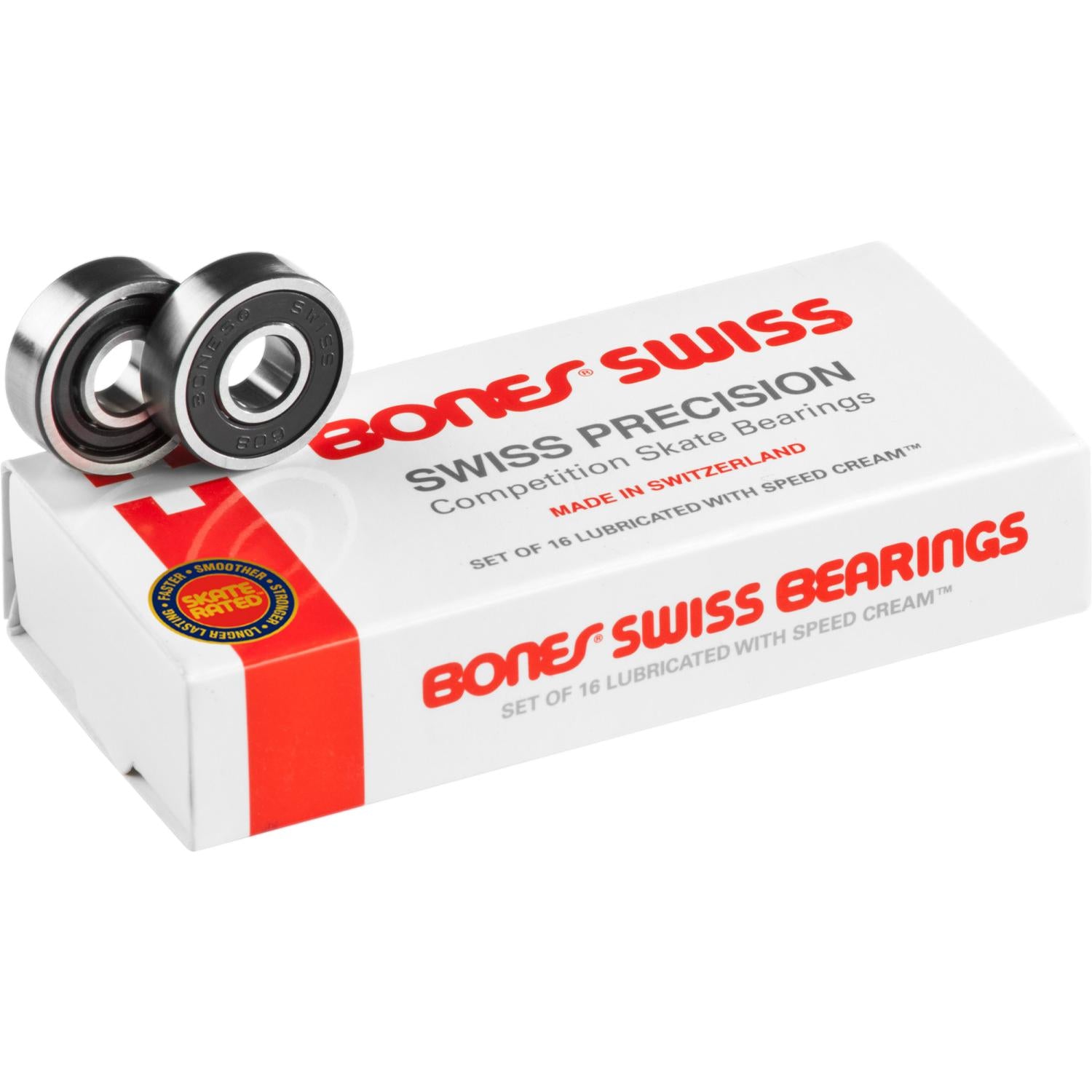 Bones Swiss Bearings 16 Pack 8mm
