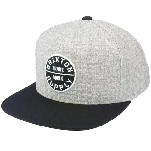 Brixton Oath III Snapback Heather Grey / Black