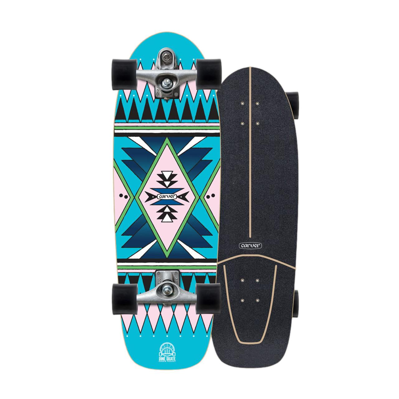 Carver Dine' Skate Garden C7 Raw Surf Skate 31.25" x 9.875"
