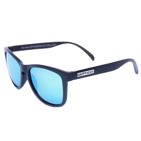 Happy Hour Black Mamba Sunglasses Matte Black / Yellow Mirror