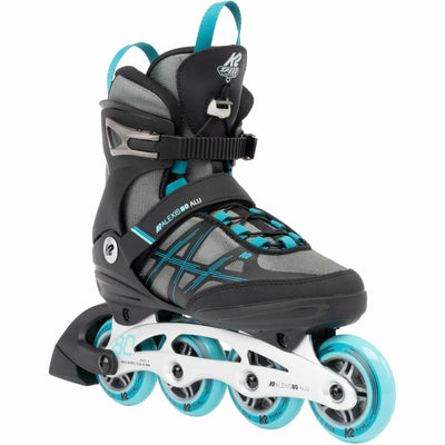 K2 Alexis 80 ALU Women's Inline Skates Grey/Cyan