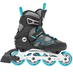 K2 Alexis 80 ALU Women's Inline Skates Grey/Cyan