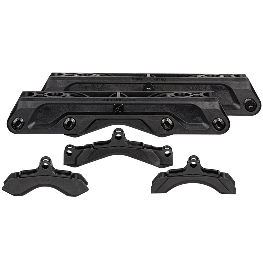 Kizer Shift Unlimited Superfluid Antirocker Inline Skate Frame Black