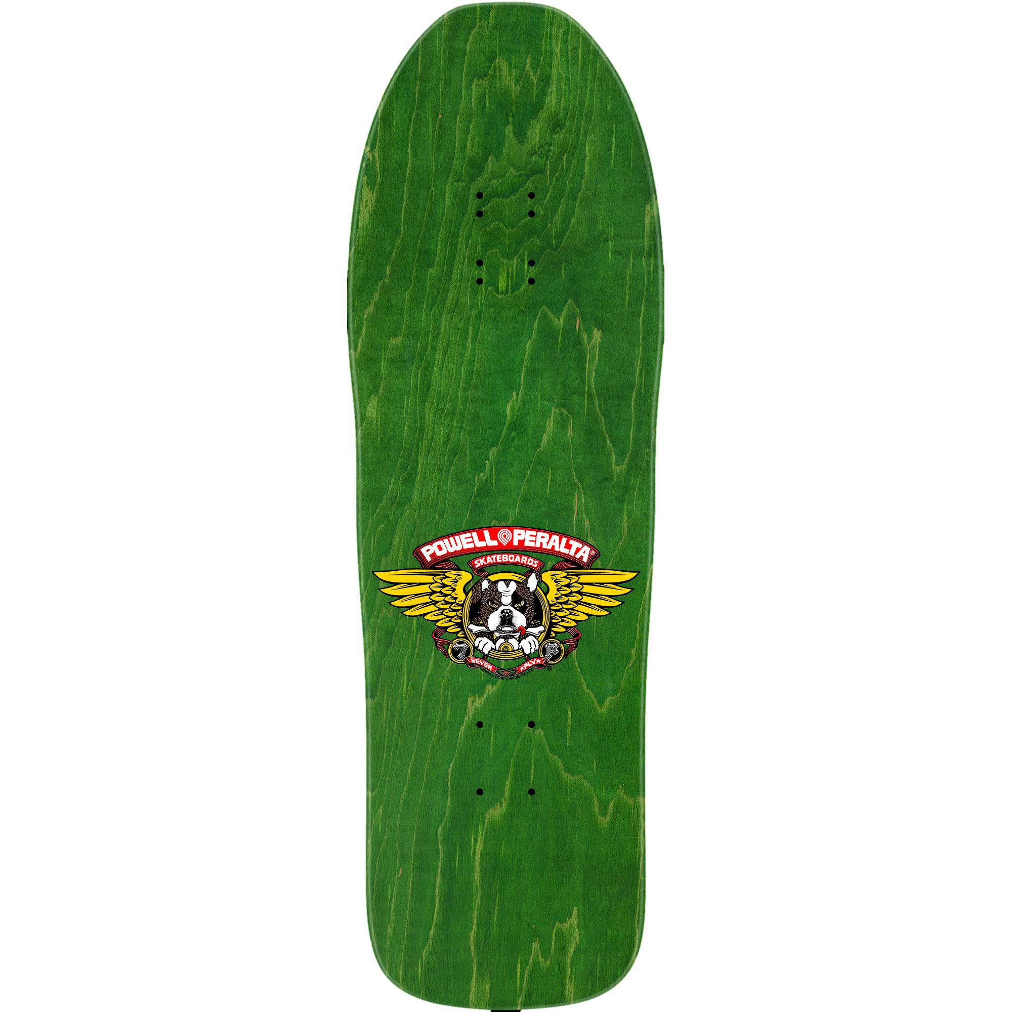 Powell Peralta Frankie Hill Skateboard Deck Green / Gold Foil - 10 x 31.5 Re-Issue
