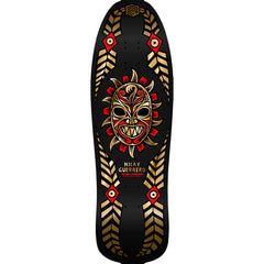 Powell Peralta Nicky Guerrero Skateboard Deck Mask Black / Gold Foil - 10 x 31.75