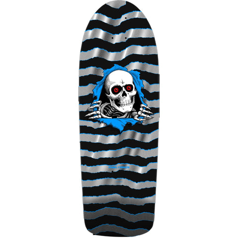 Powell Peralta OG Ripper Skateboard Deck Silver Foil - 10 x 30 Reissue