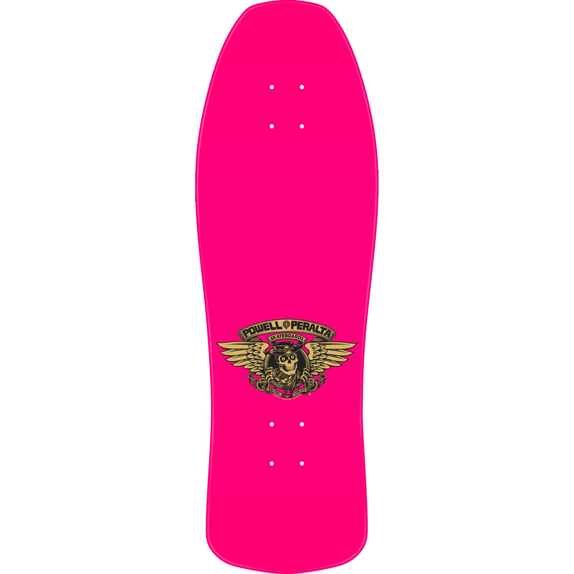 Powell Peralta Ray Underhill Cross Reissue Skateboard Deck Pink/Gold Foil - 9.9 x 31.5