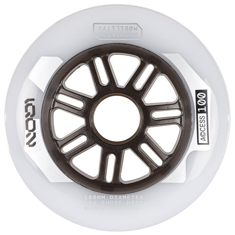 Powerslide IQON Access Combo Inline Wheels 100mm Natural - 3pack