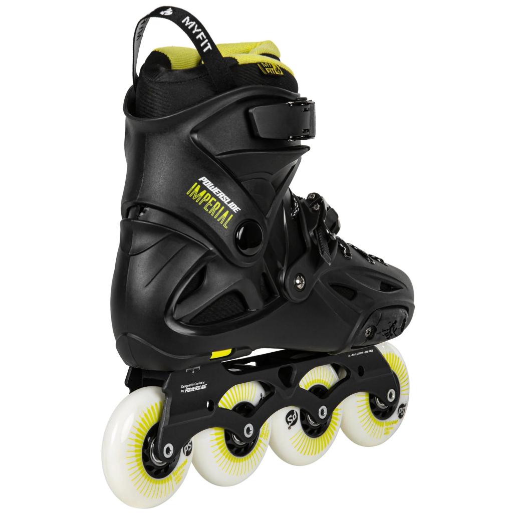 Powerslide Imperial One 80 Black Yellow Inline Skates