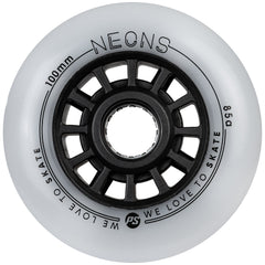 Powerslide Neons LED Inline Wheel 100mm 85a 3 Pack White