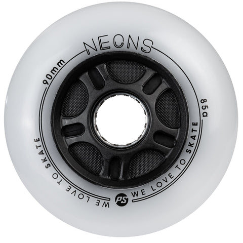 Powerslide Neons LED Inline Wheel 90mm 85a 4 Pack