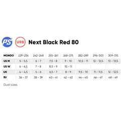 Powerslide Next Black Red 80 Mens Inline Skates