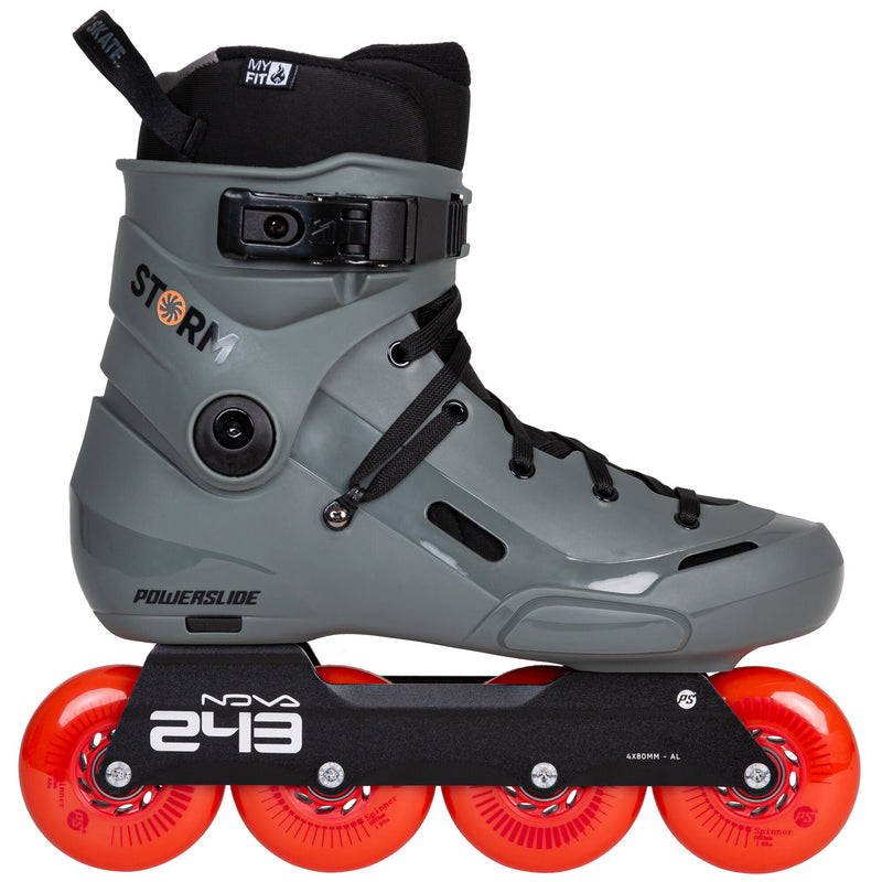 Powerslide Storm Meteor 80 Skates Grey