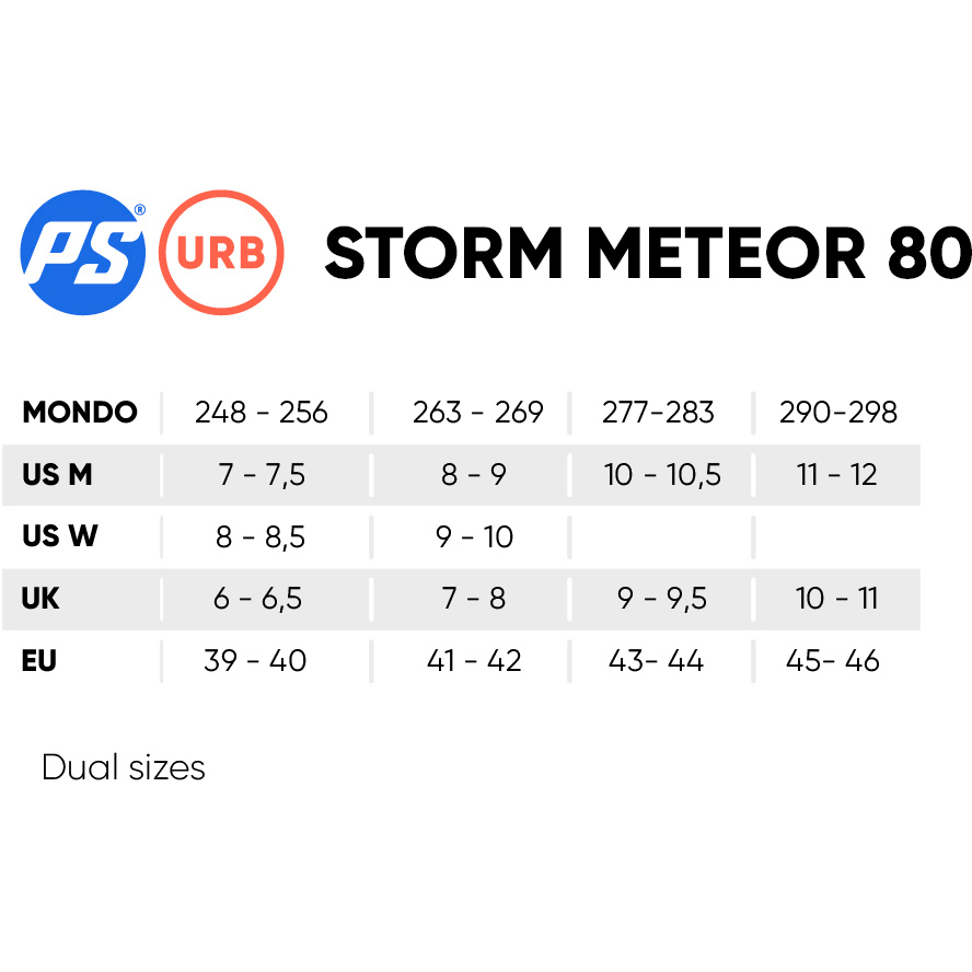 Powerslide Storm Meteor 80 Skates Grey