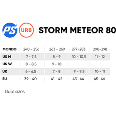 Powerslide Storm Meteor 80 Skates Grey