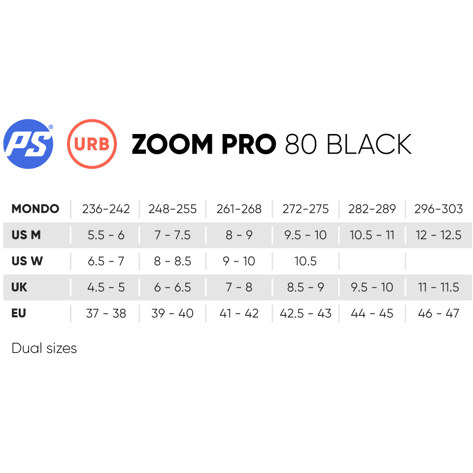 Powerslide Zoom Pro 80 Black Inline Skates