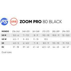 Powerslide Zoom Pro 80 Black Inline Skates