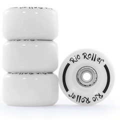 Rio Roller Light up Rollerskate Wheels Pink (Multi Colour light show) 4 pack