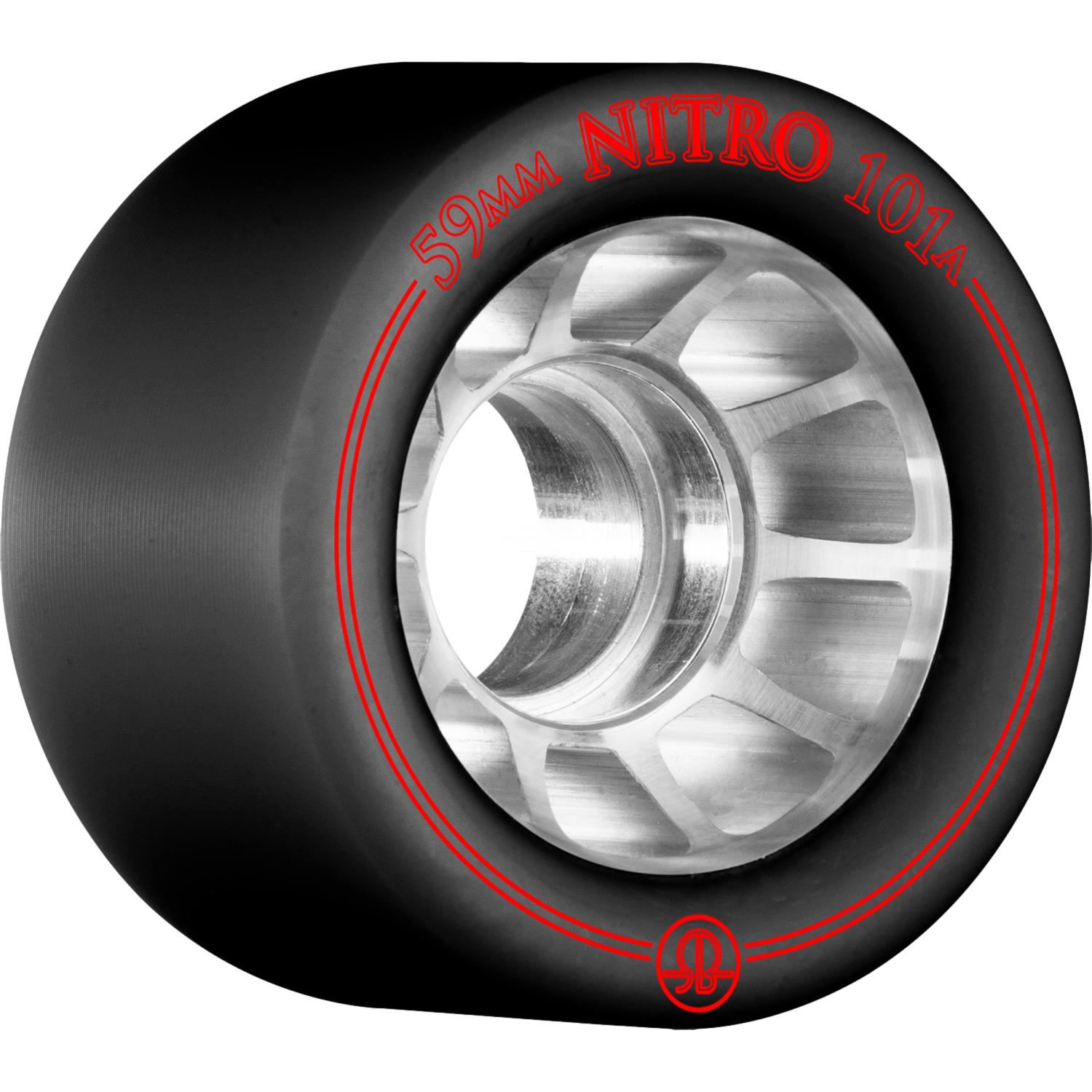 Rollerbones Nitro Wheel 59mm x 101a 8pk Black