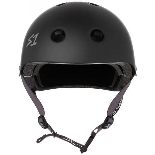 S-One Helmet Lifer Black Matte/Grey Straps
